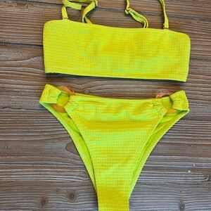 Neon Yellow Women's Bikini Set